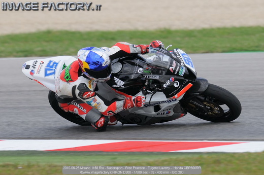 2010-06-26 Misano 1158 Rio - Supersport - Free Practice - Eugene Laverty -  Honda CBR600RR